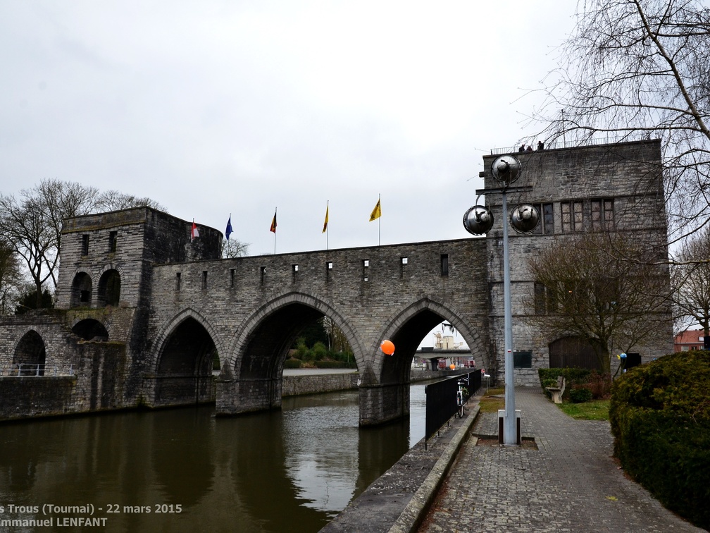 Pont des Trous - Monument emblématique de la Ville de Tournai