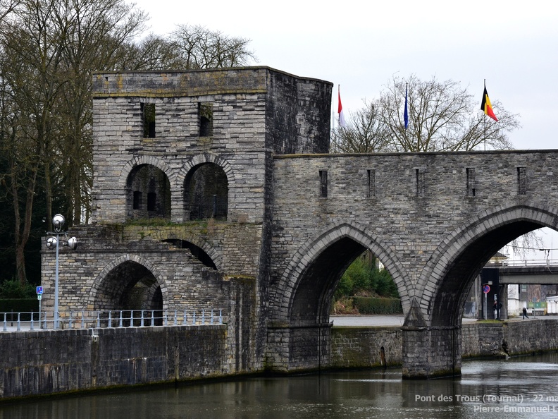 Pont des Trous - Monument emblématique de la Ville de Tournai