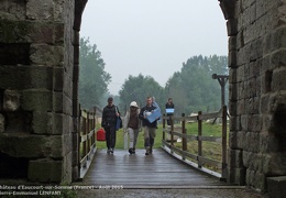 Sondage archéologique sur le site du château d'Eaucourt-sur-Somme (France) - Août 2015