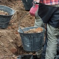 Sondage archéologique sur le site du château d'Eaucourt-sur-Somme (France) - Août 2015