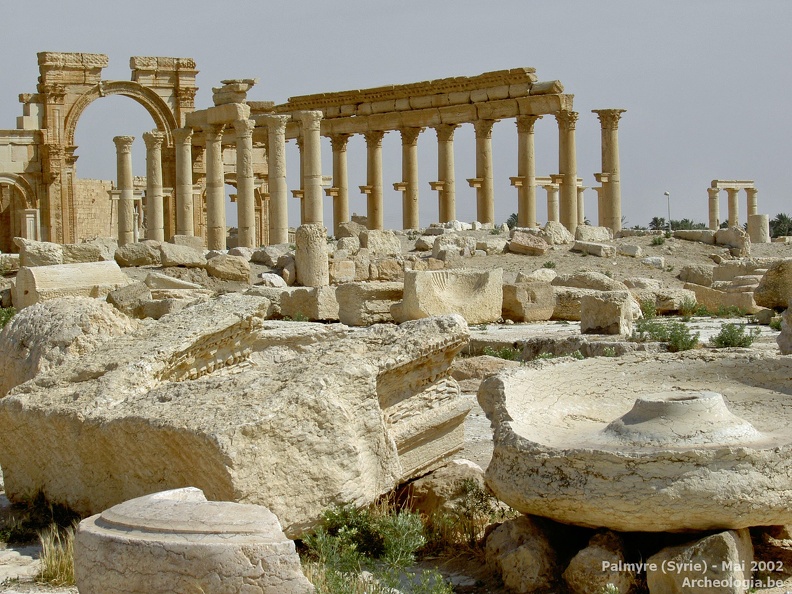 Le site de Palmyre en mai 2002