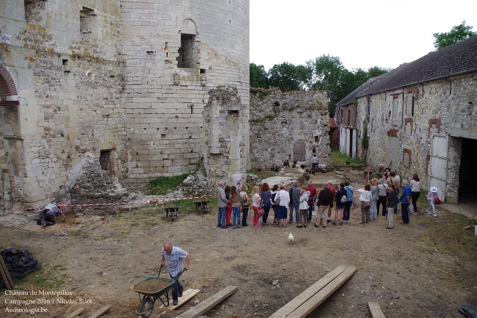 Fouilles - Château de Montépilloy - Campagne 2016