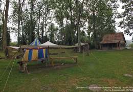 Sondage archéologique sur le site du château d'Eaucourt-sur-Somme (France) - Août 2015